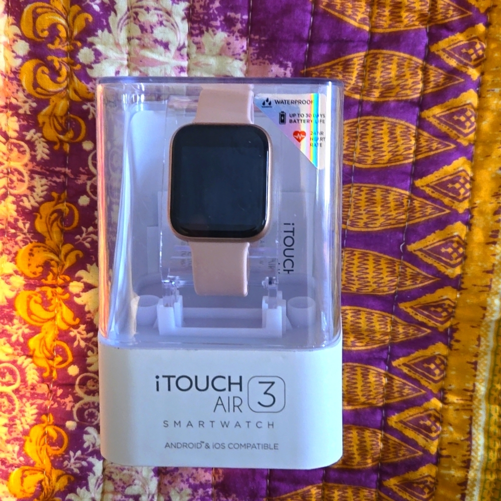 iTouch Air 3, 40mm Case, Rose Gold watch with Blush band